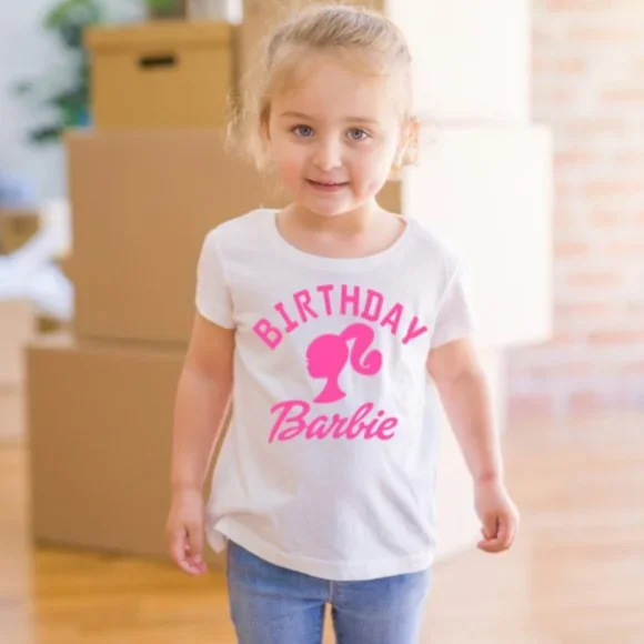 Birthday Barbie Toddler Shirt, Birthday Barbie Shirt, Girl's Birthday Shirt - Main Image